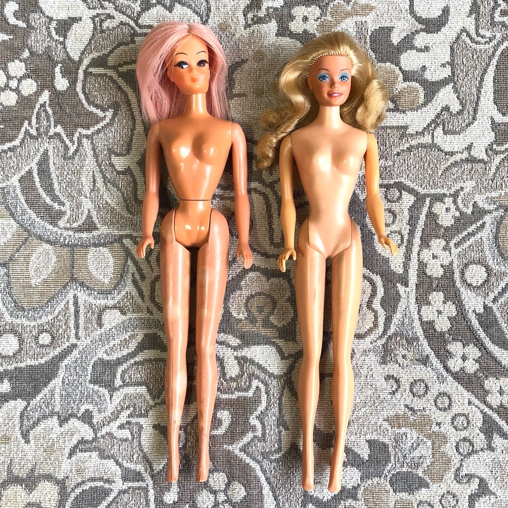 2 Vintage Barbie Dolls: One from 1964-66, Other late 70s - early 80s.